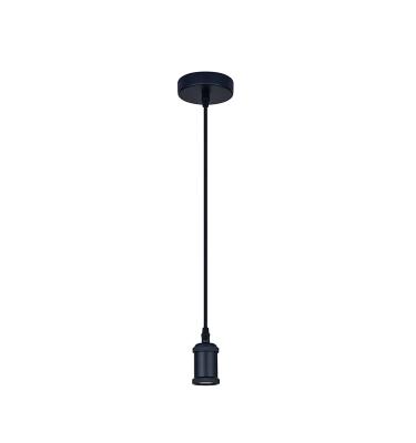 China Mini Pendant Lamp Matt E26 E27 Indoor Decorative Black Ceiling Lamp Cord-Connector Vintage Hanging Pendant Light for sale