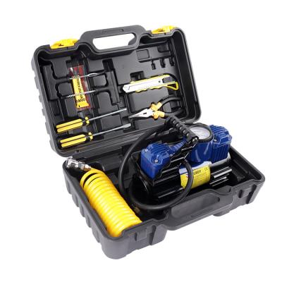 China High Quality COMPRESSOR Car Repair Tools Kit Box 12v Small Electric Air Compressor For Sale for sale