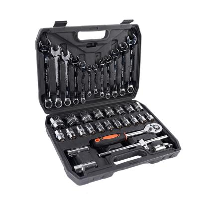 China Auto Repair Tools 37pcs Universal Wrench Combination Box Complete Socket Wrench Set Repair Tools for sale