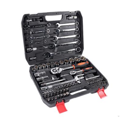 China Superb Socket Wrench Repair Tools 82pcs Hand Car Repair Auto Toolkit Professional Spanner Wrench Tool Kit for sale