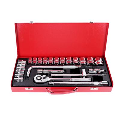 China Easy Carry Combination Repair Hand Tools Auto Repair Tool Kit Socket Set Socket Wrench Tool Kit for sale