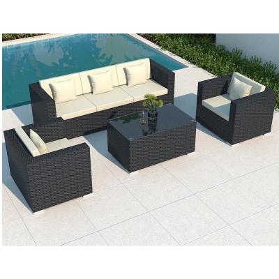 China High Quality Outdoor Leisure UV-Resistant Outdoor Garden Furniture Rattan Eco-freindly Factory Wicker Sofa Sofa Set for sale