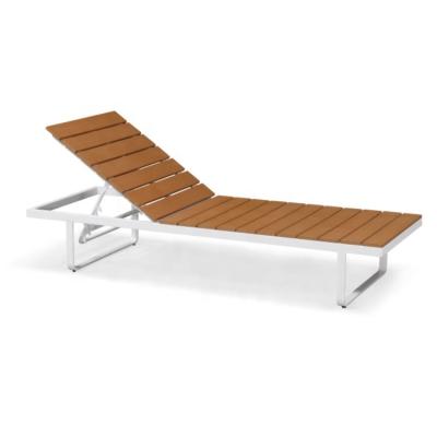 China Sun Adjustable Modern Outdoor Aluminum Bed Leisure Chaise Lounge Black Sun Lounger White Garden Furniture for sale