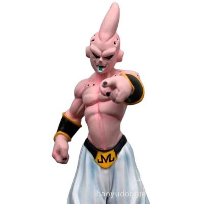 China Cartoon Toy Hot Selling Anime Figure Laughing Buu Majin Buu Doll Decoration Drag 0nball Model Figure for sale