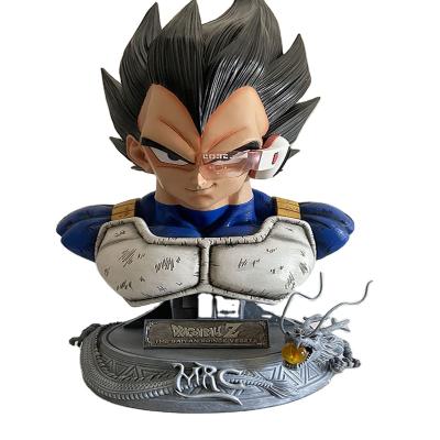 China Hot Toy Dragonball Life-Size Cartoon Vegeta Model Bust Action Number Resin Statue GK Collectible Model for sale