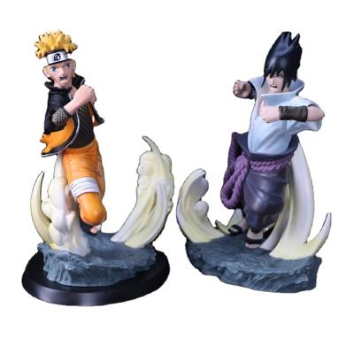 China Cartoon Toy T Club Final Tsume Naturo Storm VS Sasuke Battle Statue Decoration Boxed Action Number Toys for sale