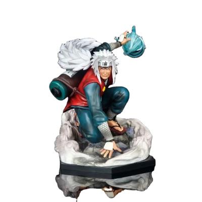 China Cartoon Toy Anime Toys GK Jiraiya Toad Sannin Scene Statue Replaceable Head Boxed Action Number Naturo for sale