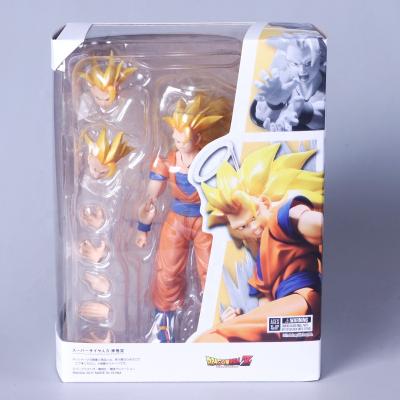 China Super Action Figure Toys Cartoon Toy Dragon Ball Z Saiyan 3 Son Goku PVC Collectible Model for sale