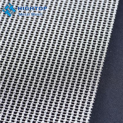 China Various Color SS 304 By 316 Woven Yarn Drapery Decorative Cable Rod Woven Mesh For Architectural for sale