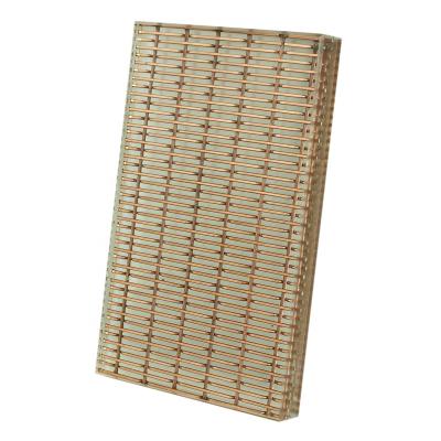 China Plain Weave Laminated Glass Stainless Steel Metal Fabric For Building Facade for sale