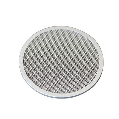 China Plain Weave 100 Mesh 304 Stainless Steel Multi Layer Round Extruder Screens With Aluminum Framed Edge for sale