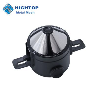 China Sustainable High Quality Household Eco - Friendly Folding Pour Over Coffee Filter With Hanging Earfor Travel for sale