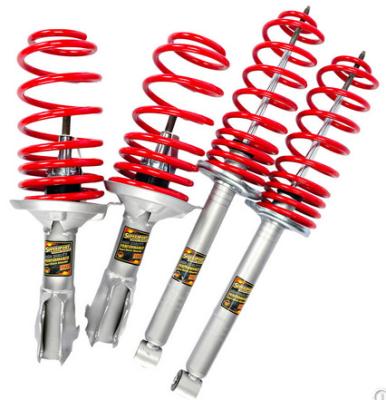 China Red Car Suspension Springs , Heavy Duty Coil Suspension Springs For Automobile for sale