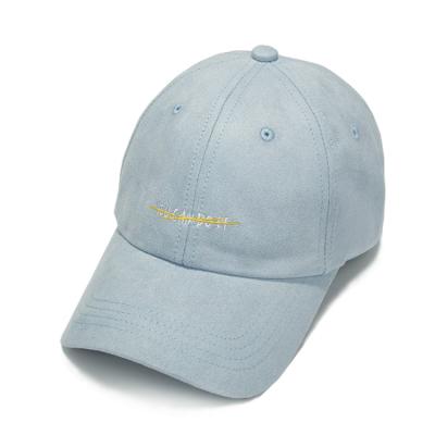 China New JS Striped Style Caps Custom Hats Cap Embroidered Suede Baseball Cap for sale