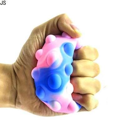 China 2022 Hot Educational Funny Toy JS Amazon Shaker Person Sensory Toys Set Relaxing Math Educational Toys Push Noise Bubble Noise Fitness Stress Ball To Stir To for sale