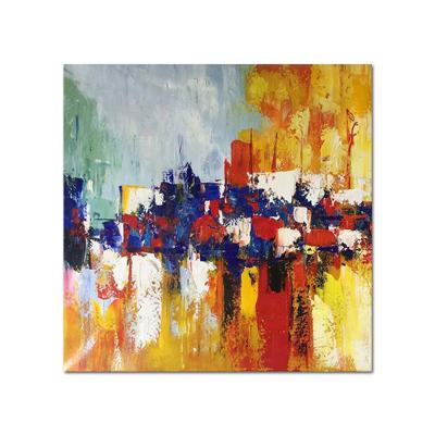 China Modern New Design Handmade Abstract Oil Painting With Frame Decorative Oil Painting For Wall Art for sale