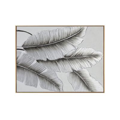 China Europe leaf wall painting decorative arts 100% pure hand-painted abstract oil painting reproduction for sale