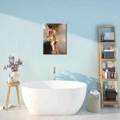 China Nude Woman Art Stretched by JS Home Wall Decor Art Painting Canvas Prints Modern Wall Decoration Living Room Bedroom Bathroom for sale