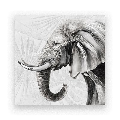 China Wall Painting Modern Animal South African Elephant Canvas Oil Painting On Canvas For Living Room for sale