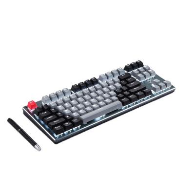 China ABS Plastic 87 Keys Mechanical Gaming Keyboard Mechanical Gaming Keyboard Green C Blue Wholesale OEM Custom for sale