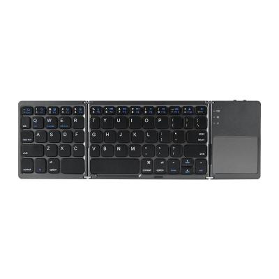 China Hot Selling Custom Blue Tooth Keyboards Plug & Play Folding Wireless Ultra Thin Mini Computer Keyboards for sale