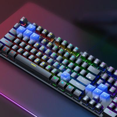 China O-Nikuma Plug & Play G27 Wired Keyboard 104 Keys RGB Gaming Portable Backlit Mechanical Computer Keyboard for sale