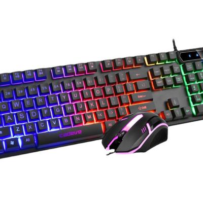 China Customization Waterproof Computer Wired Mouse and Keyboard RGB Gaming Keyboard Mouse Combo Set for sale