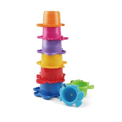 China bath toys for kids stacking cup play water in tubplay for summer K999-203B K999-204B for sale