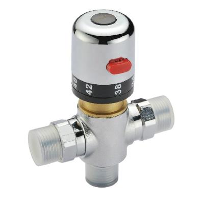 China Temperature Detectable Koen Hot Sale Brass Temperature Control Valve Thermostatic Mixing Valve for sale