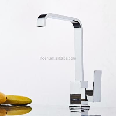 China Zhejiang Single Lever Brass Thermostatic Faucets Water Taps Torneira Square Kitchen Faucets for sale