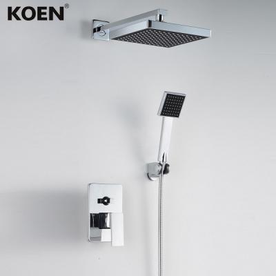 China Koen Shower Tirm Multifunctional Faucets Kit Showerhead Metered Bathroom Shower Faucet Set for sale