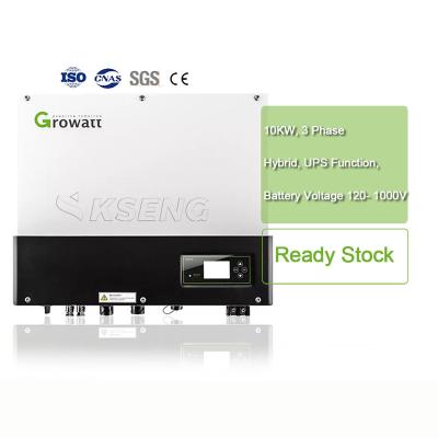 China Growatt 10kw 10kw Solar System Hybrid Inverter 3 Phase Solar On Off Grid Growatt Hybrid SPH 10000 TL3-UP for sale