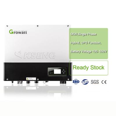 China 5KW System Single Phase Inverter Growatt SPH 5000TL BL-UP Solar Hybrid Inverter for sale