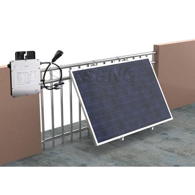 China Home Running Balkonkraftwerk 400W 600W On-grid Balcony Solar System Eu Solar Panel For Balcony Installation for sale