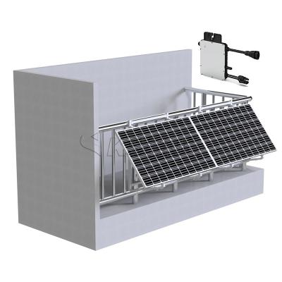 China Home Overall Solar Easy Stock Balcony Solar System Kit 30~43 Degree Length Angle Adjustable Solar Panel Brackets for sale