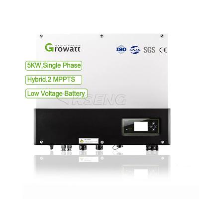 China Growatt Sph 5000 48v 5kw Solar System Single Phase Hybrid Solar Inverter On Grid Off Grid 5000 Watt Hybrid Inverter for sale