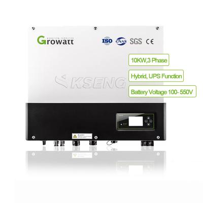 China Solar system wholesale price solar system inverter hybrid mppt 3 phase Growatt SPH 10000 growat hybrid inverter 10kw TL3-UP for sale