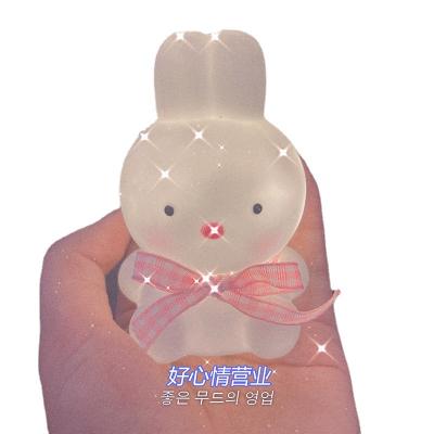 China Living Room Cartoon Bunny Bear Night Lights Night Light For Kids Silicone Night Light for sale