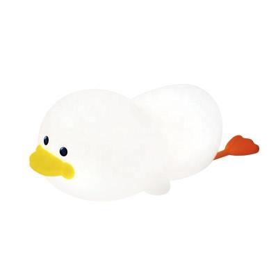 China Modern Bedside Light LED Duck Night Light Table Lamp Silicone Night Lamp with Touch Sensor for Kids for sale