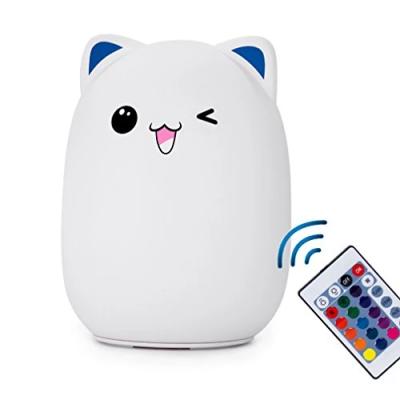 China Modern Top Selling Remote Control USB Bed Sensor Light Silicone Tapping Night Light For Baby For Feeding for sale