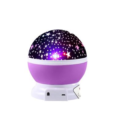 China Intelligent synchronization with the rotating sound of music star projector night light children's bedroom imagination star and moon decoration star night light for sale