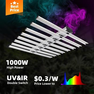 China Seed Planting New Horticulture Indoor Plant 1000W Adjust Spectrum Commercial Dimmable IR UV Switch Full Spectrum Led Grow Lamp Light Bar for sale