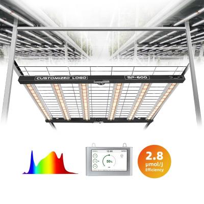 China Seed Starting Most Popular SP600 600W 630W Vertical Linear Adjustable Hydroponic Folding Full Spectrum Led Grow Light For Indoor Plants for sale