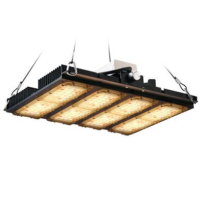 China Seed Starting Industrial Greenhouse Ip65 Dimmable Lm301b/301h Ultra Thin Full Spectrum Led High Bay Grow Panel Light 150W 300W for sale