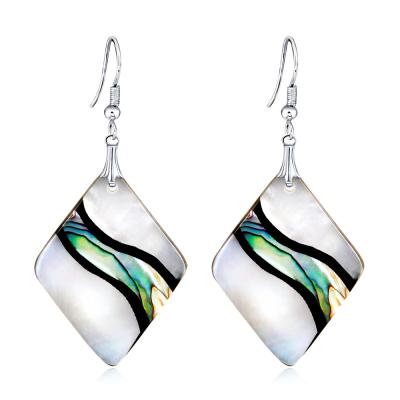 China New fashion trend TRENDY temperament earrings natural abalone shell earrings for sale