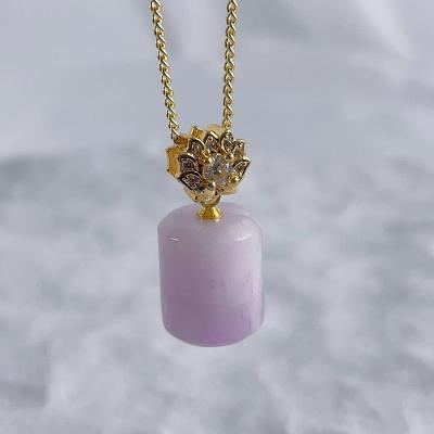 China High Quality Natural Stone Pendant Necklace Perfume Diffuser Oil Bottle Pendant for sale