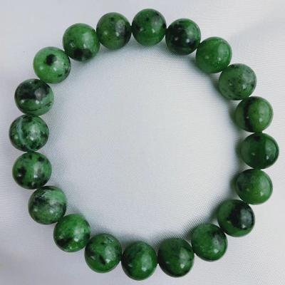 China Wealth Green Natural Stone Life Bracelet Cobalt Bead Bracelet 10mm Stone Women's Love Bracelets for sale