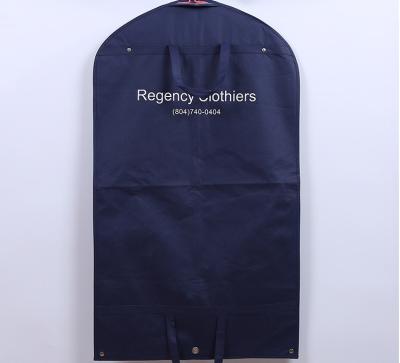 China Gifts Garment Bag Non Woven Suit Men Clothes Logo Item Storage Packing Bag Customized Black for sale