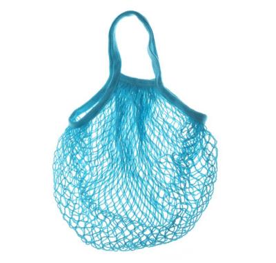 China Custom Eco-friendly Logo Eco-Friendly Cotton Organic Fruit Mesh Bag For Food Vegetable Pouch Net for sale