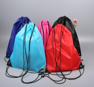 China Eco High Capacity Logo Printed OEM Empty Drawstring Shopping Bag for sale